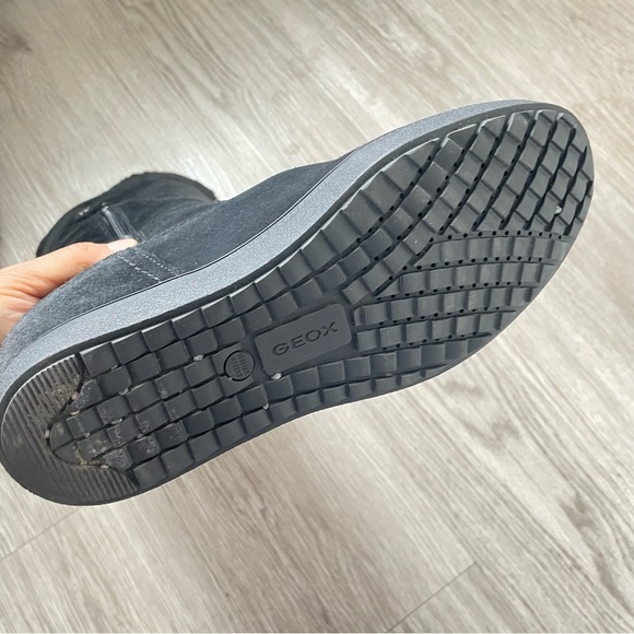 GEOX RESPIRA OVER THE KNEE TALL BLACK SUEDE BOOTS SIZE 9 - Picture 7 of 16